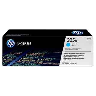 HP CE411A สีฟ้า (305A) ตลับหมึกโทนเนอร์แท้ Original  Laser jet 